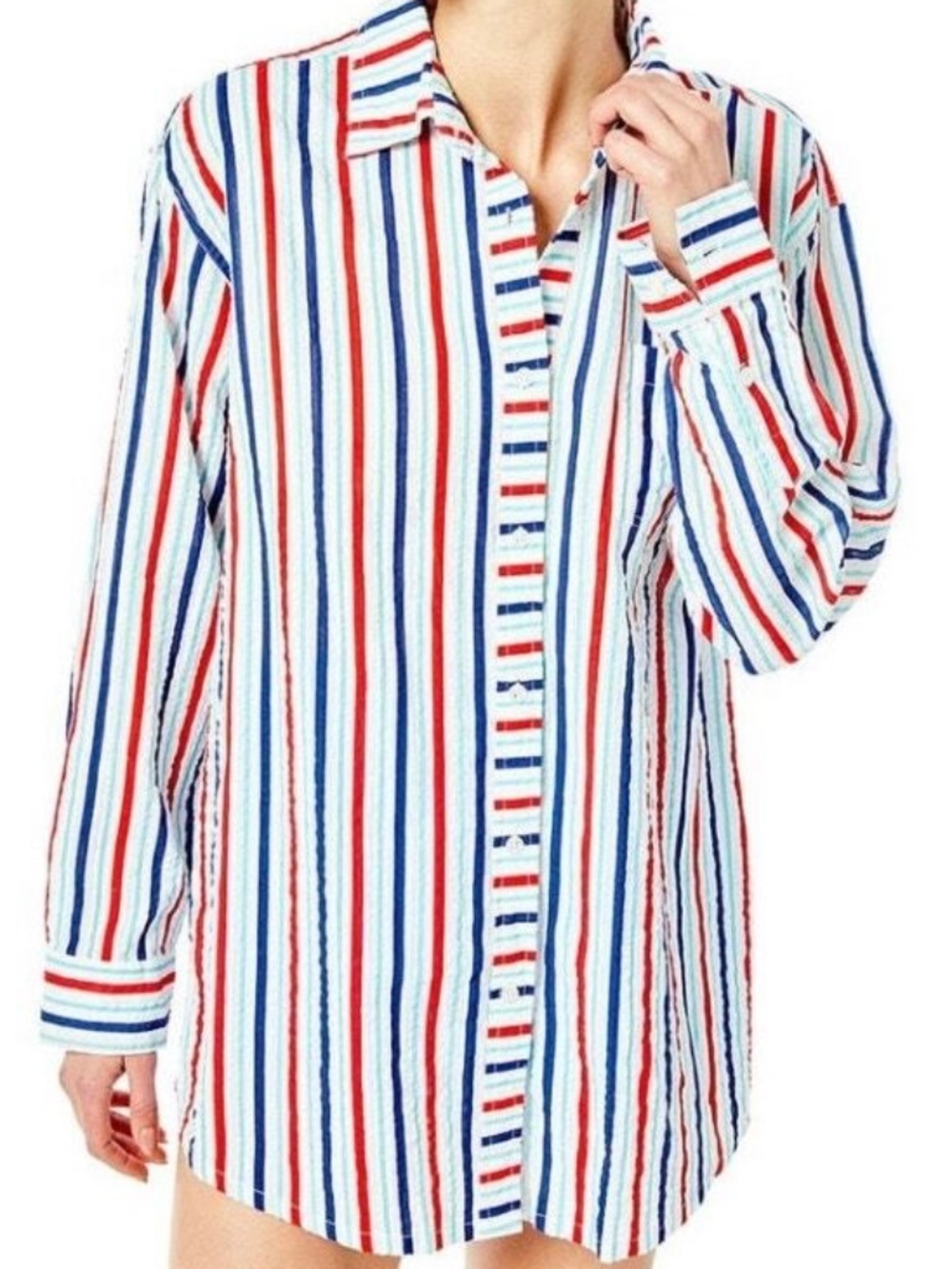 Addison Bay NWOT Naples Oversized Shirt/Beach Coverup (S)